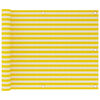 vidaXL Paravan de balcon, galben și alb, 75x300 cm, HDPE