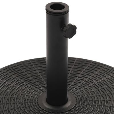 vidaXL Suport de umbrelă de soare, negru, rotund, 25 kg