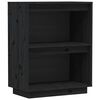 vidaXL Dulap consolă, negru, 60x34x75 cm, lemn masiv de pin
