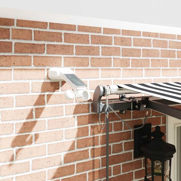 vidaXL Copertină retractabilă automat cu LED, antracit/alb, 400x300 cm