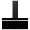 vidaXL Hotă de perete, negru, 90 cm, oțel și sticlă securizată