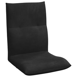 vidaXL Fotoliu reglabil Negru Catifea