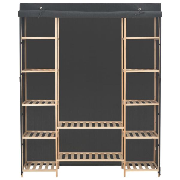 vidaXL Șifonier, gri, 135 x 40 x 170 cm, material textil