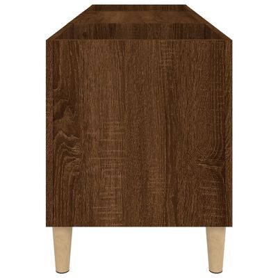 vidaXL Dulap pentru discuri stejar maro, 121x38x48 cm, lemn prelucrat