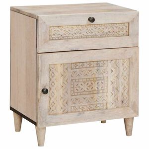 vidaXL Dulap de noapte Alb 50 x 33 x 60 cm Lemn prelucrat