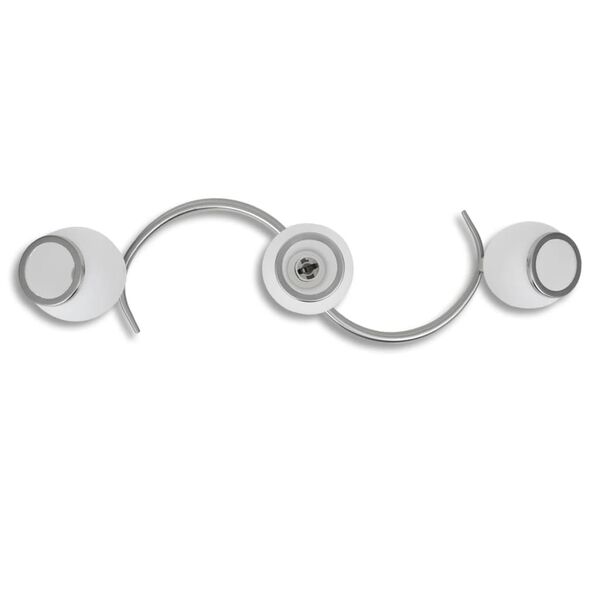 Candelabru cu cristale, design cromat