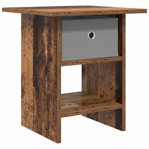 vidaXL Noptieră cu sertar Lemn vechi 41 x 40 x 45 cm Lemn compozit