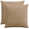 vidaXL Husă pentru pernă 2 pcs ALMELO Maro 70 x 70 cm cord