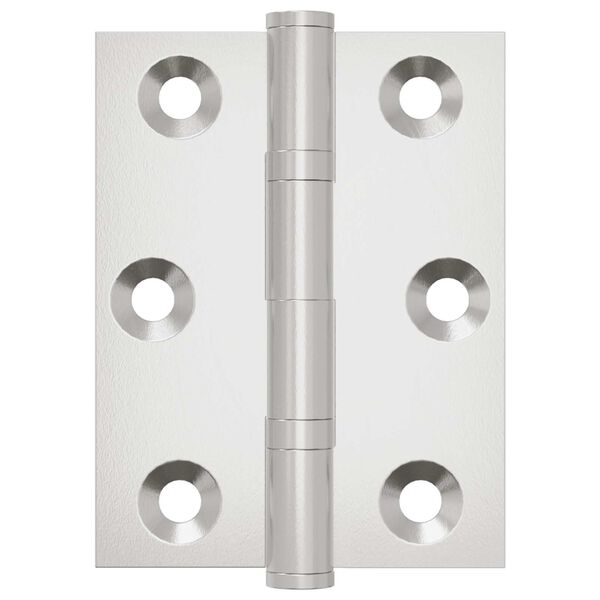 vidaXL Hinge 12 pcs Argintiu 50 x 38 x 1,3 mm Oțel