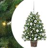 vidaXL Brad de Crăciun artificial cu 150 LED Verde 75 cm PE și PVC