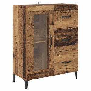 vidaXL Bufet Lemn Vechi 69,5 x 34 x 90 cm Lemn Ingineresc și Fier