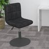 vidaXL Scaun de bar pivotant catifea neagră