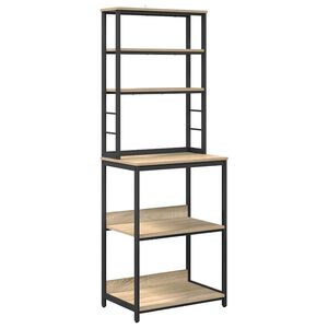 vidaXL Raft de bucătărie 5 niveluri 60 x 40 x 168 cm Lemn prelucrat