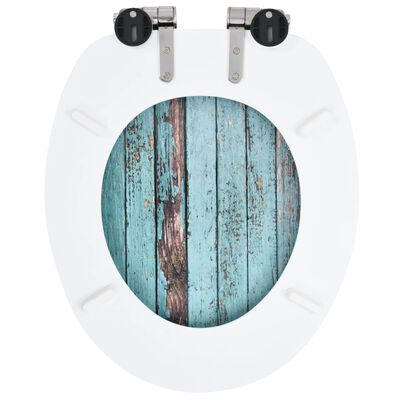 vidaXL Capace WC închidere silențioasă, 2 buc., MDF, design lemn vechi