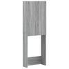 vidaXL Dulap pentru toaletă ARNHEM Sonoma gri 66 x 25,5 x 190 cm