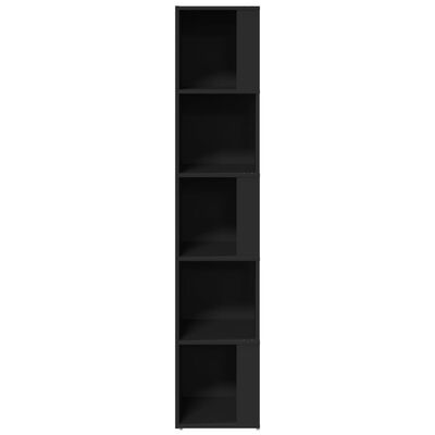 vidaXL Dulap de colț, negru, 33x33x164,5 cm, PAL