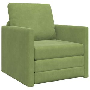 vidaXL Pat canapea 60cm Verde deschis Catifea