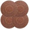 vidaXL Plăci de iarbă de mare 4 pcs Maro &Oslash; 30 cm 100% Iarbă de mare