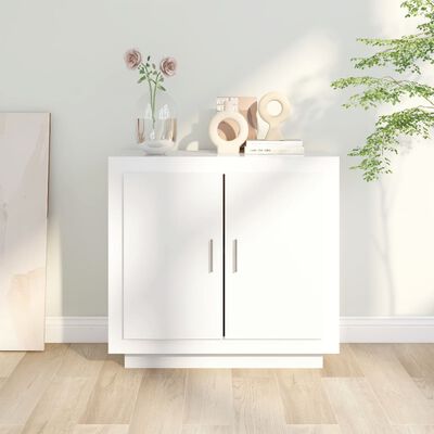 vidaXL Dulap, alb, 80x40x75 cm, lemn prelucrat