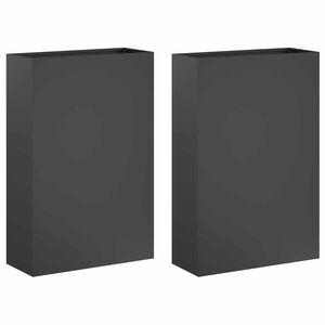 vidaXL Vază pentru Grădină 2 buc. Antracit 40 x 20 x 75 cm