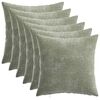 vidaXL Husă pentru pernă 6 buc. HEERLEN Verde 30 x 30 cm