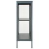vidaXL Servantă, antracit, 75x35x105 cm, oțel și sticlă