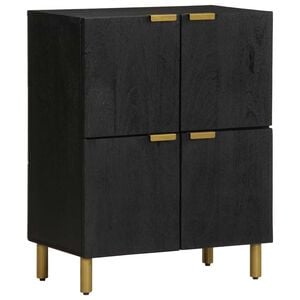 vidaXL Dulap, negru, 60x33x75 cm, lemn prelucrat