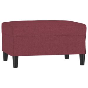 vidaXL Taburet, roșu vin, 70x55x41 cm, material textil