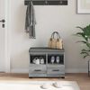 vidaXL Bancă pentru hol cu pernă cu sertar Gri Sonoma 60 x 38 x 46 cm