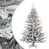 vidaXL Brad de Crăciun artificial cu glob 150 cm 150 LED-uri Alb cald