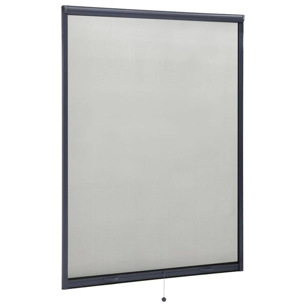 vidaXL Plasă insecte pentru ferestre tip rulou, antracit, 130x170 cm