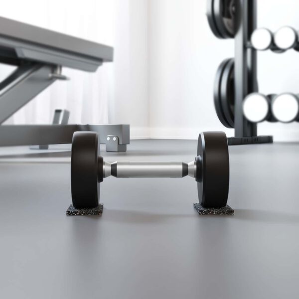 vidaXL Rolex din cauciuc Negru Cauciuc