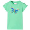vidaXL Tricou pentru copii, verde deschis, 104