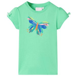 vidaXL Tricou pentru copii, verde deschis, 104