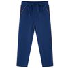 vidaXL Pantaloni pentru copii cu șnur, bleumarin, 116