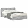 vidaXL Cadru de pat cu depozitare cu sertar Sonoma gri 150 x 200 cm