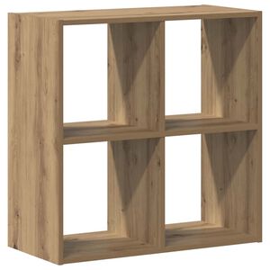 vidaXL Bibliotecă, stejar artizanal, 68,5x32x68,5 cm, lemn prelucrat