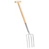 vidaXL Furcă de grădină, m&acirc;ner &icirc;n formă T, oțel inoxidabil/lemn frasin