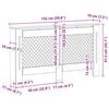 vidaXL Mască pentru calorifer, 152x19x81,5 cm, MDF
