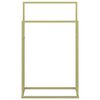 vidaXL Suport de prosoape autonom, auriu, 48x24x78,5 cm, fier
