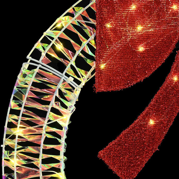 vidaXL Coroană cu 80 LED Alb cald 90 cm PET