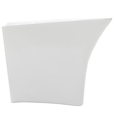 vidaXL Chiuvetă de perete, alb, 530 x 440 x 370 mm, ceramică