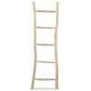 vidaXL Scară pentru prosoape cu 5 trepte, tec, 45x150 cm, natural