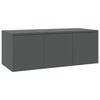vidaXL Comodă TV, gri, 80 x 34 x 30 cm, lemn prelucrat