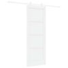 vidaXL Ușă glisantă 73,5 x 198,5 cm Lemn prelucrat Alb