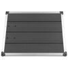 vidaXL Cădiță de duș de exterior gri 80x62 cm WPC și oțel inoxidabil