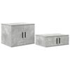 vidaXL Dulap de depozitare 2 buc. Gri din beton 108 x 41 x 40 cm