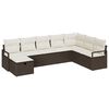vidaXL Set de canapea cu pernă 5 pcs poliratan