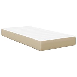vidaXL Saltea de pat cu saltea Verde salvie 80 x 200 cm țesătură