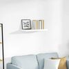 vidaXL Raft de perete suspendat, alb extralucios, 60x23,5x3,8 cm, MDF